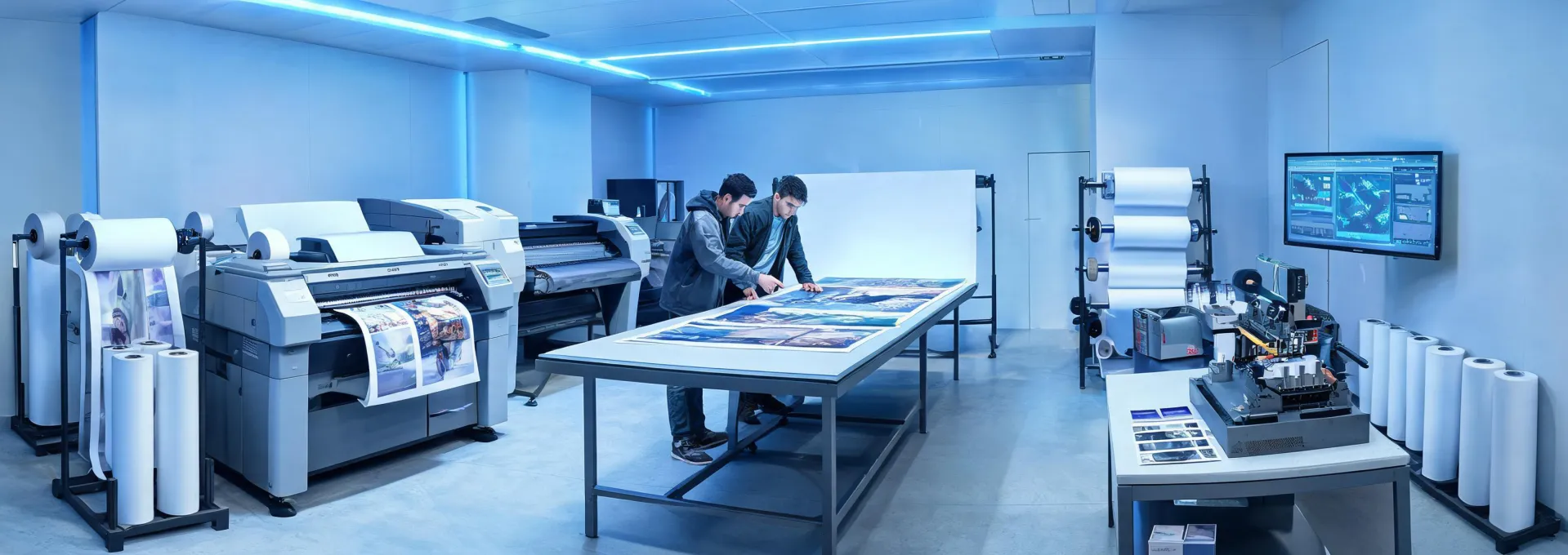 Epson digital print engineering lab and production demo floor