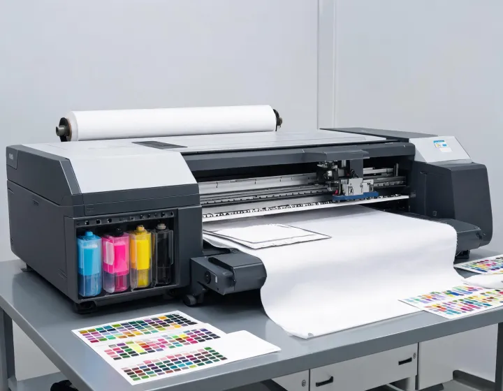 Epson inkjet printhead and roll media production detail