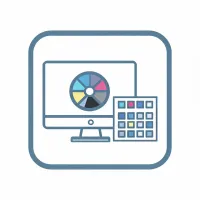 Color workflow calibration badge